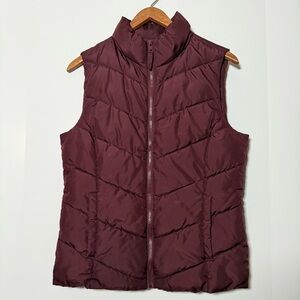 Aeropostale Women’s Hoodless Vest Maroon, M